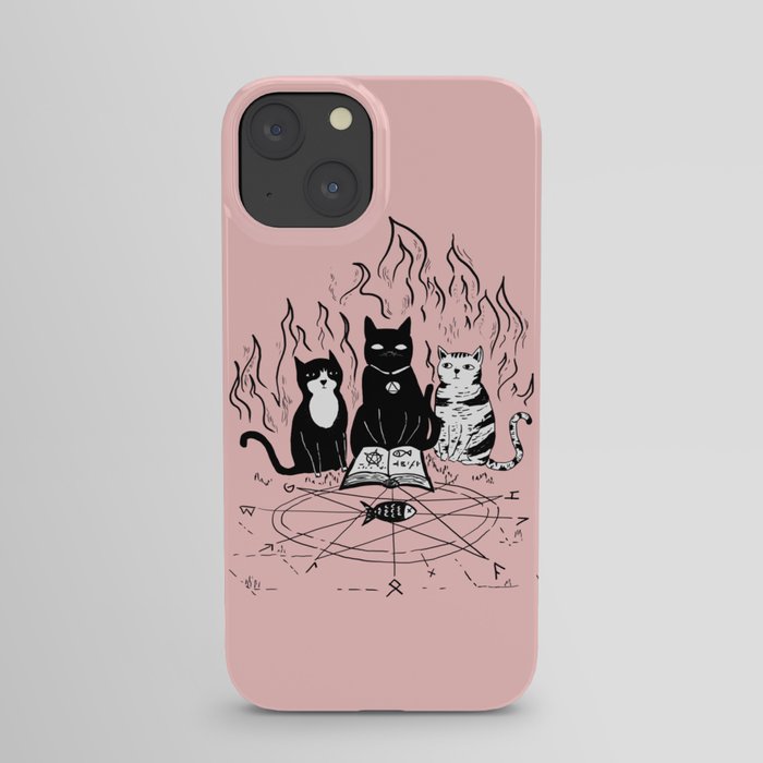 Cats doing magic iPhone Case