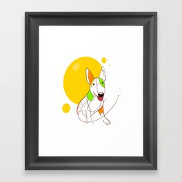 Bull terrier Framed Art Print
