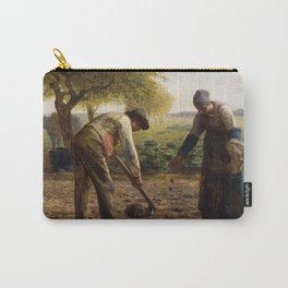 Potato Planters, 1861 by Jean-Francois Millet Carry-All Pouch
