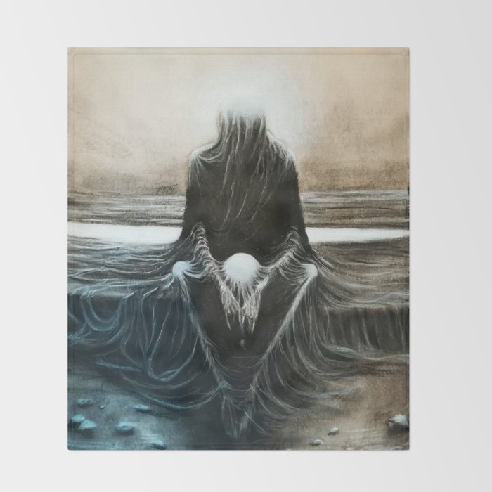 Copy From Zdzislaw Beksinski Throw Blanket By Jeyjeyartworks Society6