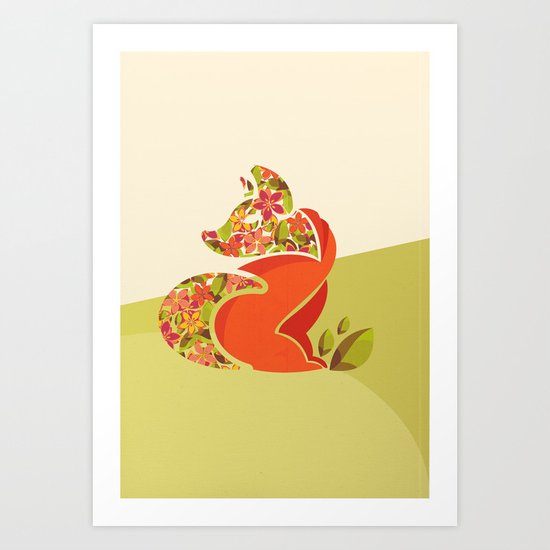 Undercover Fox Art Print