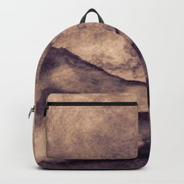 Chocolate Brown Mountain Landscape Backpack