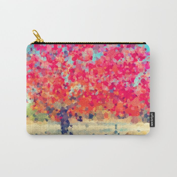Orange Tree Watercolor digital Carry-All Pouch