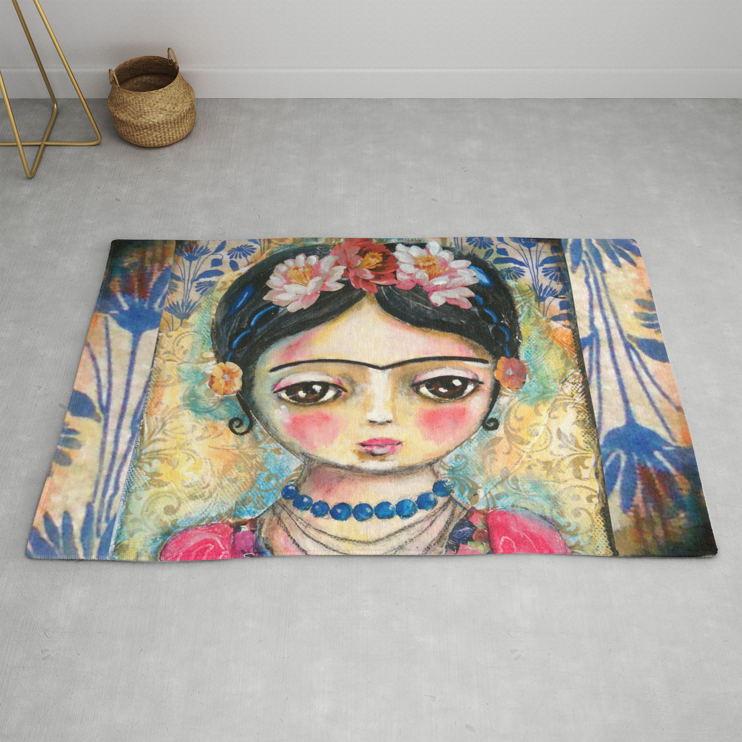 The Heart Of Frida Kahlo Rug By Ateliersusanatavares Society6