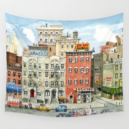 Physical Graffiti Building Wall Tapestry