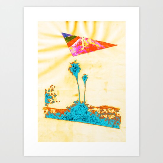 Summer in LA - Collaboration 1 Art Print