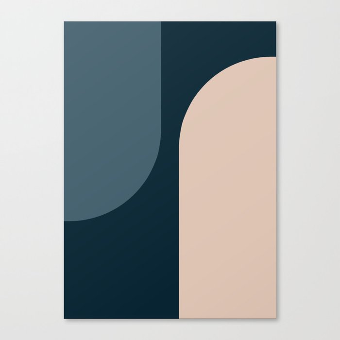 Modern Minimal Arch Abstract XC Canvas Print