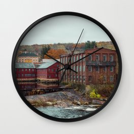 Axe Me No Questions Abandoned Collins Company Mill New England Wall Clock