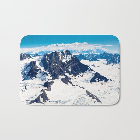 Snowy Mountains Bath Mat