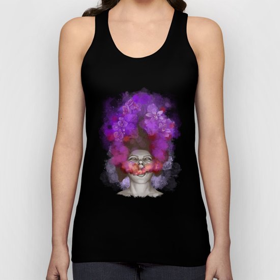 Free thoughts colorful painting Unisex Tank Top