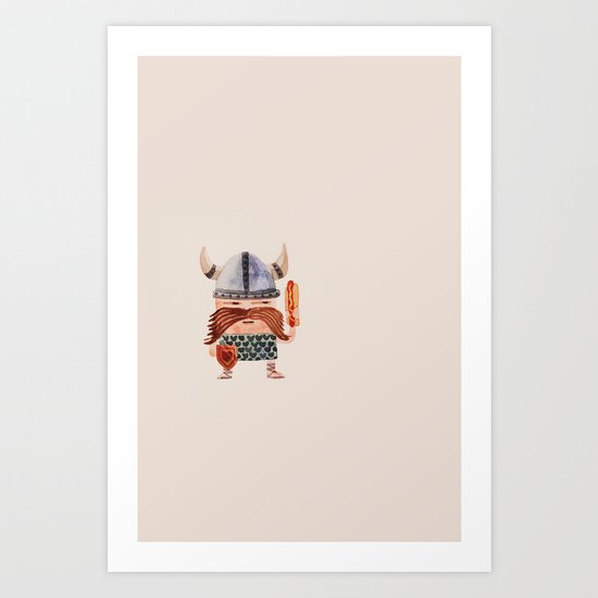 The Viking Diet Art Print