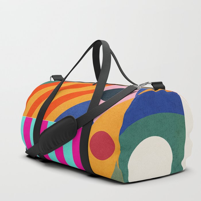 Abstract Circles 2 Duffle Bag