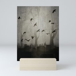 Gothic Crows Eerie Ceremony Mini Art Print
