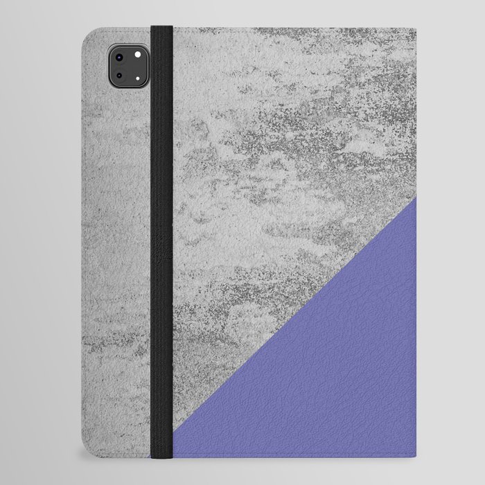 Very Peri 2022 Color Of The Year Violet Blue Periwinkle Concrete II iPad Folio Case