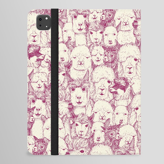 just alpacas cherry pearl iPad Folio Case