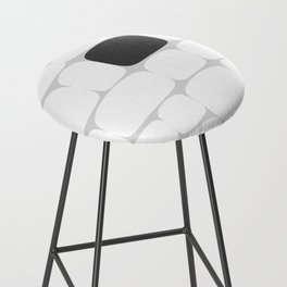 Abstraction_ROCK_STONE_BLACK_WHITE_BALANCE_PATTERN_POP_ART_05230A Bar Stool