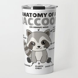 Sweet Raccoon Explanation Anatomy Of A Raccoon Travel Mug