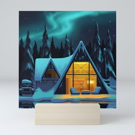 Winter A-Frame Mini Art Print