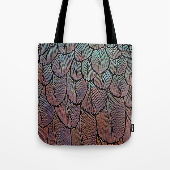 Feather Detail Tote Bag