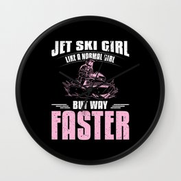 Jet Ski Girl Wall Clock
