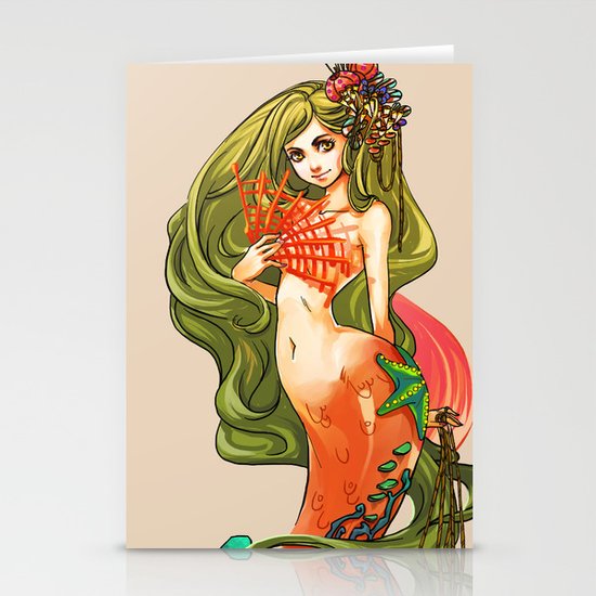 Mermaid Stationery Cards