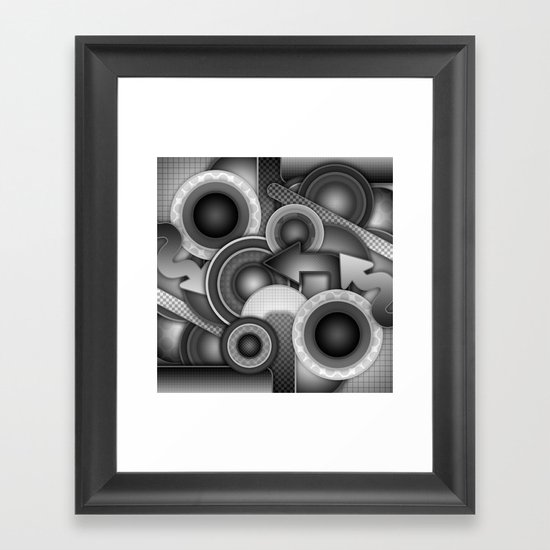 Monochrome Mayhem Framed Art Print
