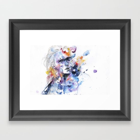 cold crossing Framed Art Print