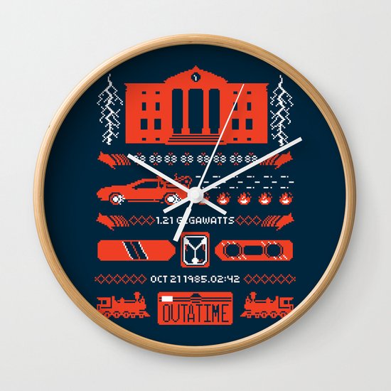 1.21 Stitches Wall Clock