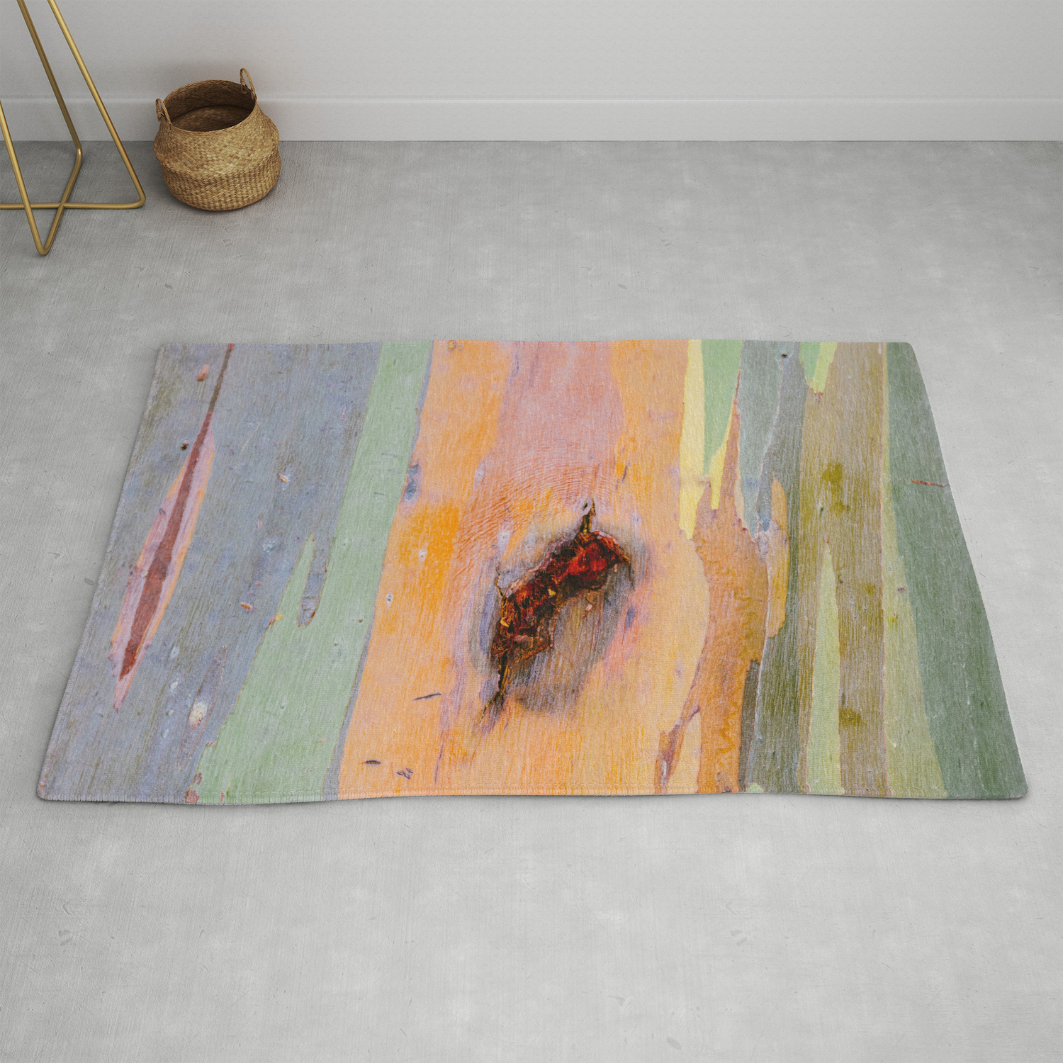 Rainbow Eucalyptus Rug By Jengrantham