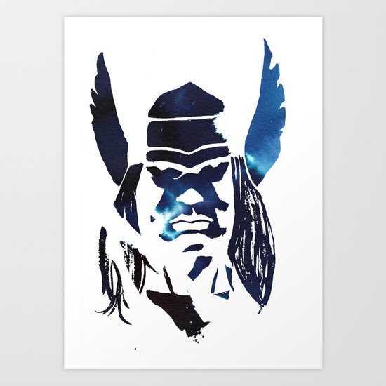 God of Thunder Art Print