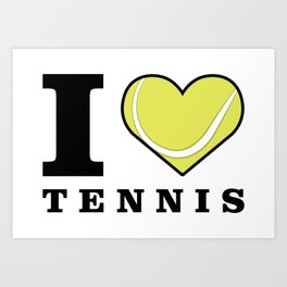 Tennis Design Art Print