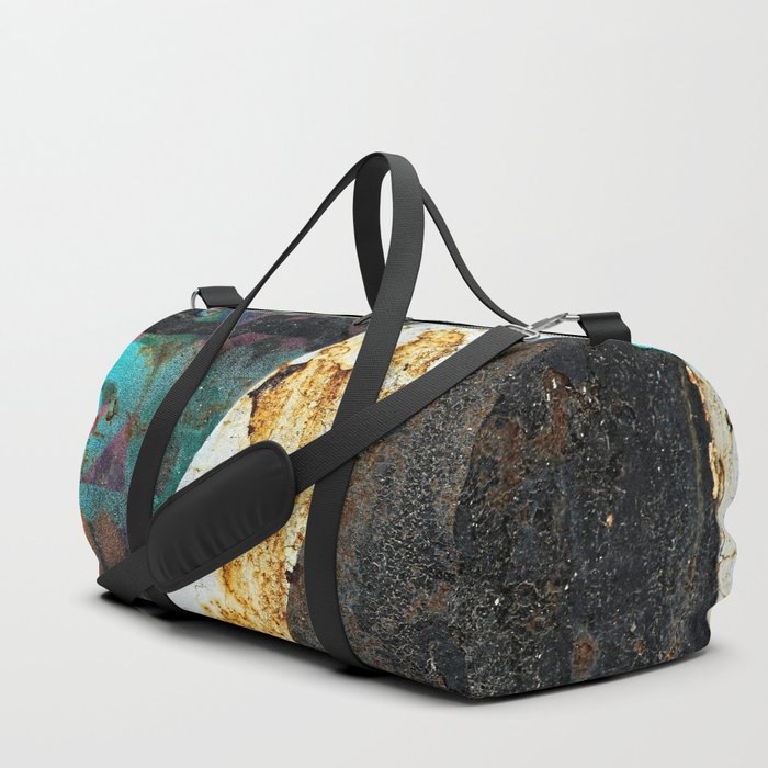 Colorful Graffiti Rusty Metal Weathered Texture Duffle Bag