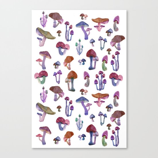 mushrooms everywhere Canvas Print