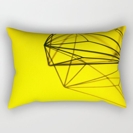 Yellow shape Rectangular Pillow