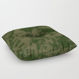 Dark tone oil painting camouflage pattern Floor Pillow