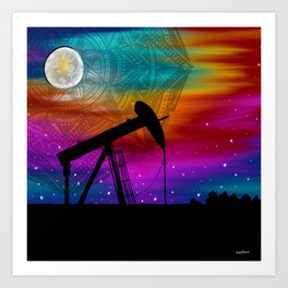 Pumpjack- Oilfield Strong Art Print