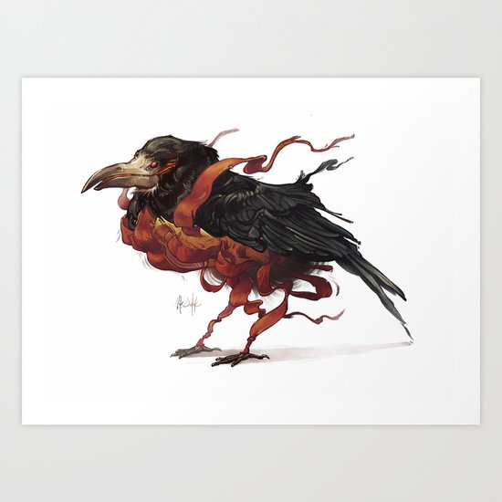 Tapestry Rook Art Print