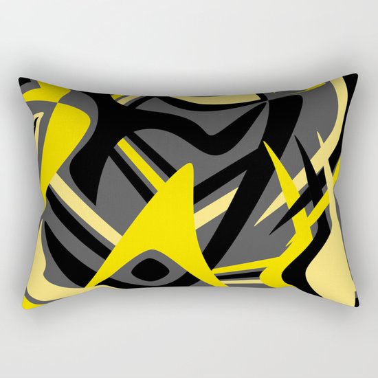 Yellow Puff Rectangular Pillow
