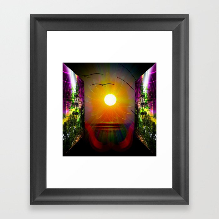 Festival sunrise Framed Art Print