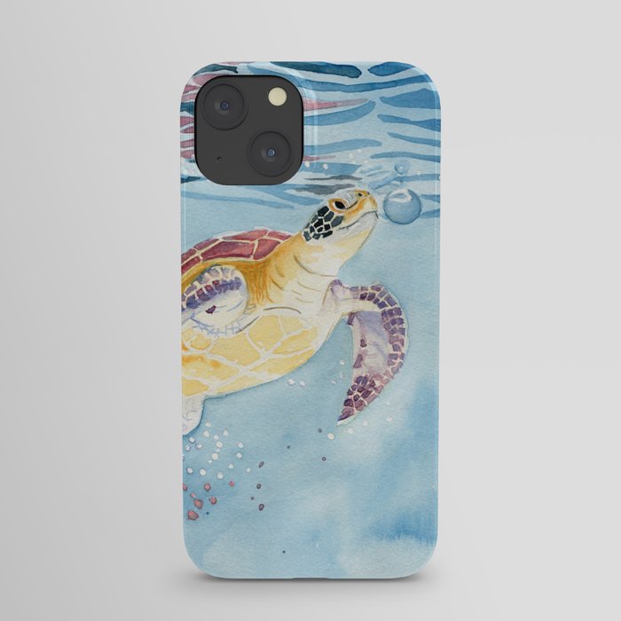 Take A Breath Sea Turtle iPhone Case
