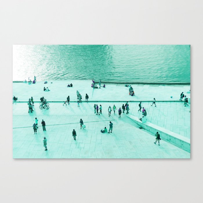 Footsteps in Oslo Canvas Print