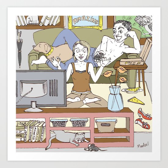 Living together Art Print