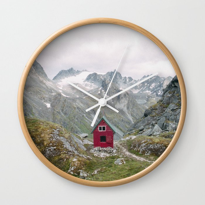 Mint Hut Wall Clock