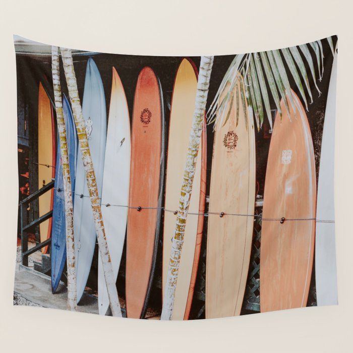 lets surf ii Wall Tapestry by mauikauai Society6