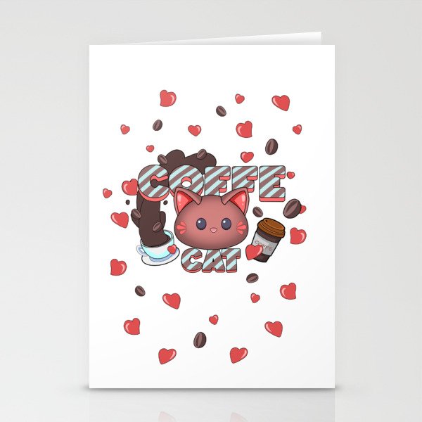 Coffee Cat Stationery Cards