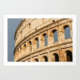 The Colosseum in sunlight | travel photography | Rome,Italy Art Print