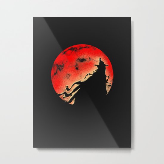 Black cloak Metal Print