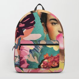Frida Kahlo Bubble Gum Backpack | Bubble, Mexico, Uccello, Fleurs, Collage, Fridakahlo, Birds, Frida, Blumen, Flor 
