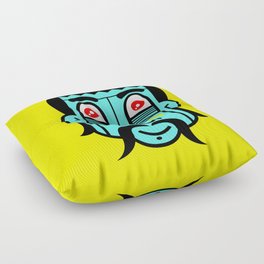 Blue Indian Spiritual Man Floor Pillow