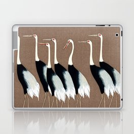Tokyo Birds on Brown Color Laptop Skin